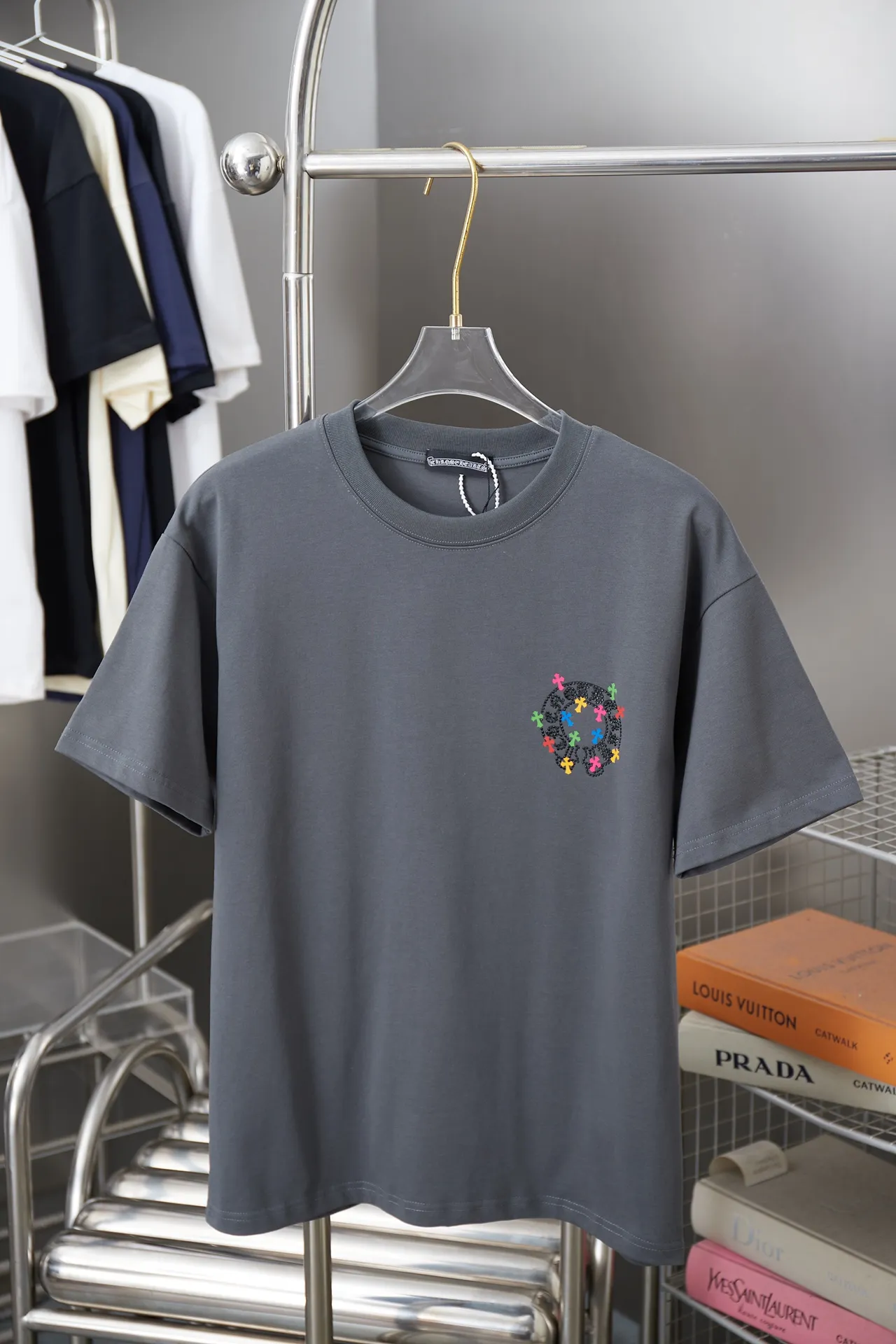 Ch*ome Hearte 26SS New Arrival 100% 32 1X 1 ➕ ：Black/White/ /Gray Size：S/M/L/XL